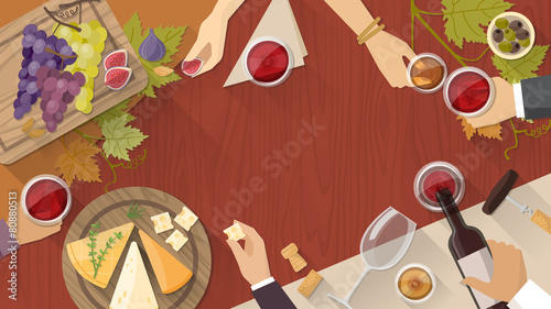 Wine and cheese tasting