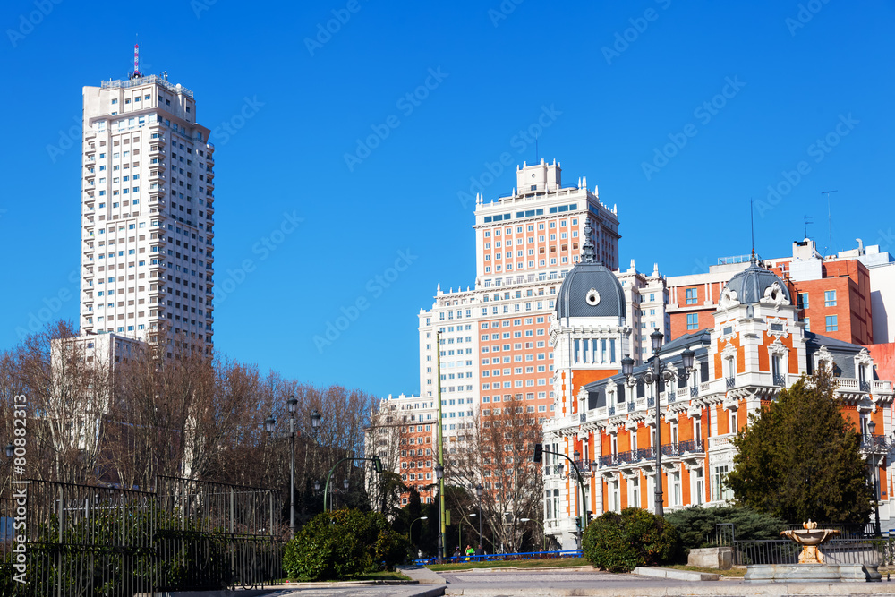 Fototapeta premium Plaza de Espana in Madrid, Spanien