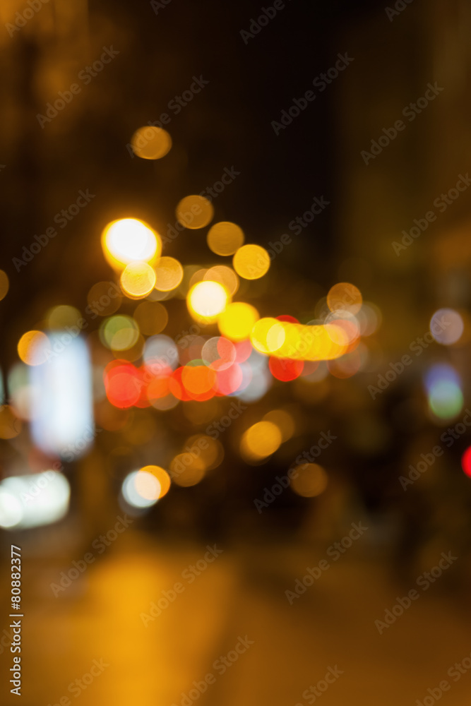 out of focus Bild einer Stadtszene bei Nacht out of focus Bild einer Stadtszene bei Nacht
