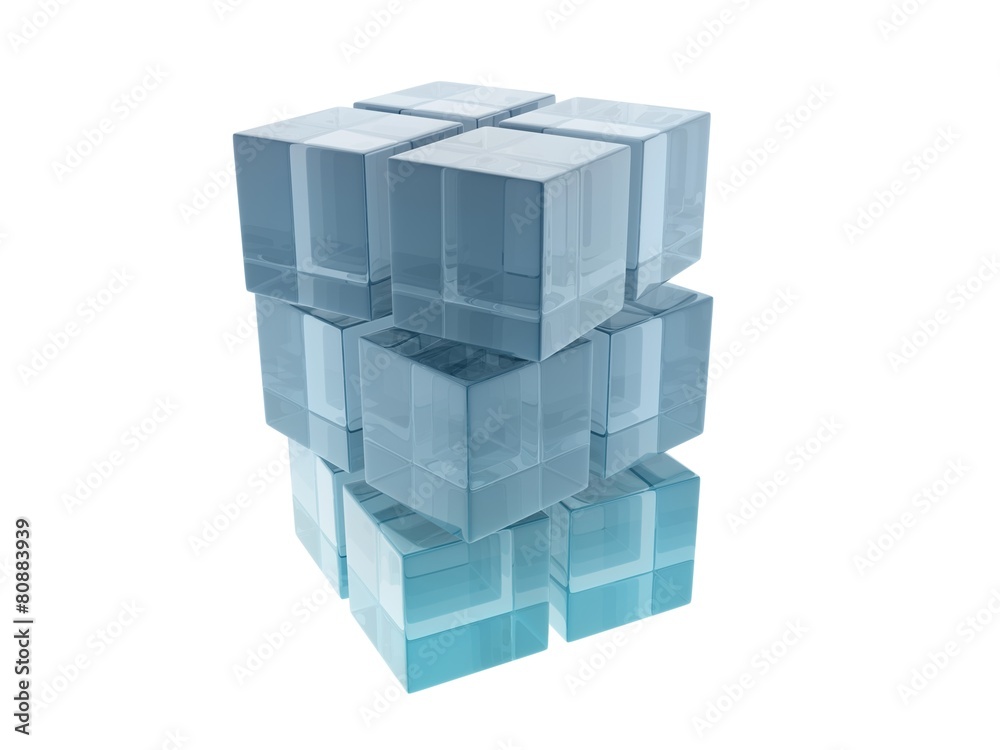 glass cubes glass cubes