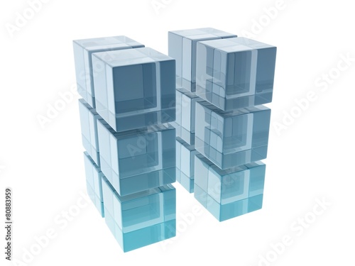 glass cubes