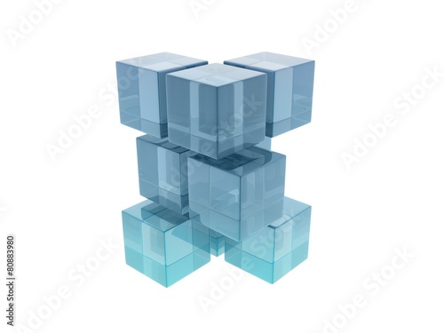 glass cubes