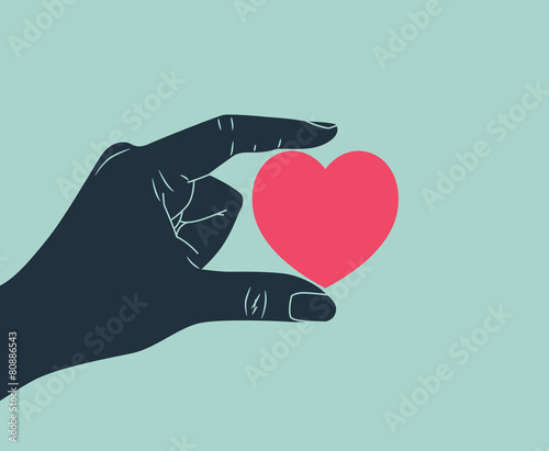 hand giving love symbol