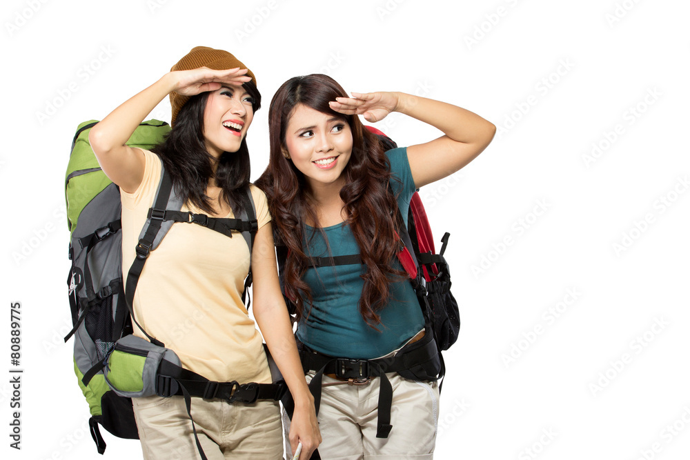 Two asian young girls on trip Two asian young girls on trip