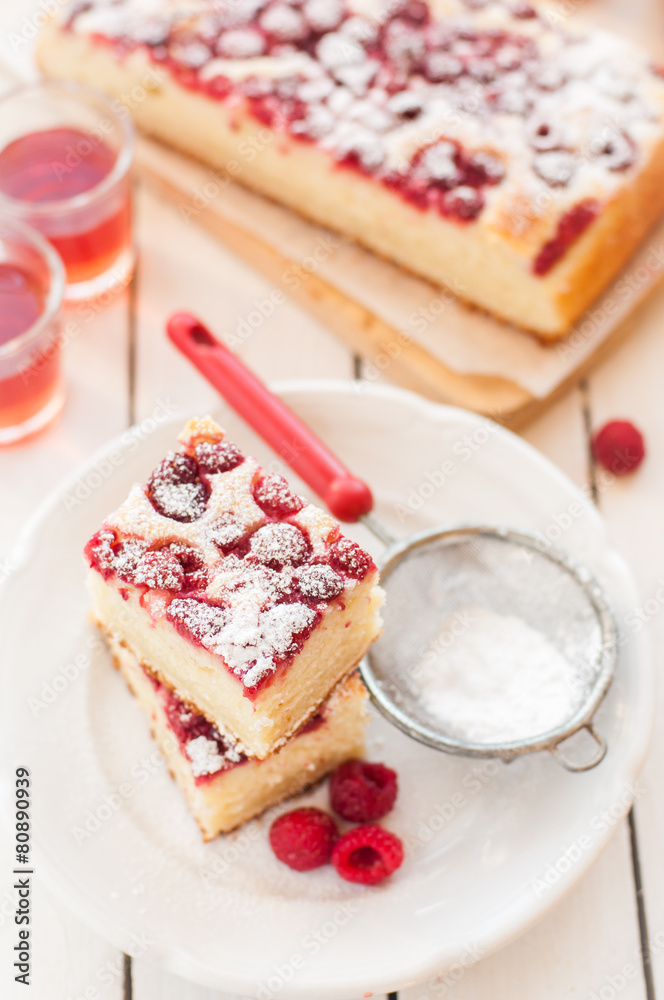 Raspberry and Yogurt Cake