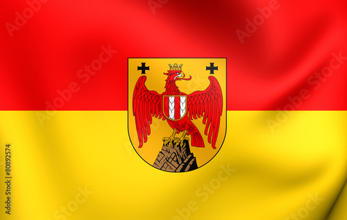 Flag of Burgenland, Austria.