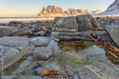 utakleiv beach norway photo