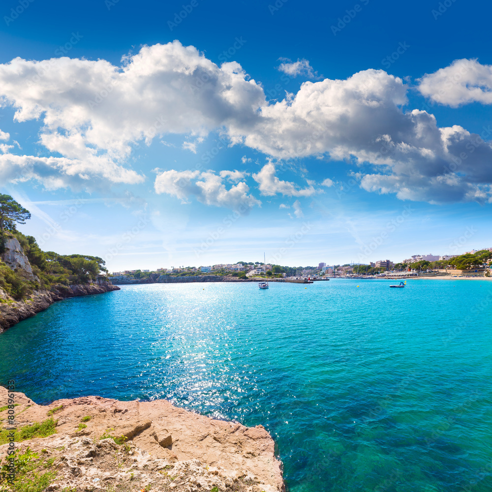 Majorca Porto Cristo beach in Manacor at Mallorca