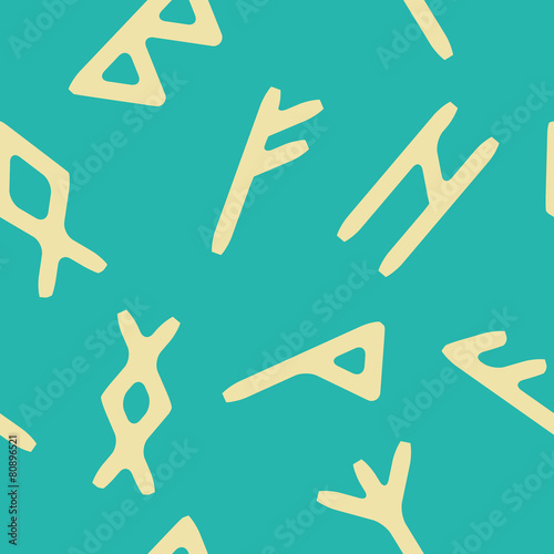 seamless background with runes
