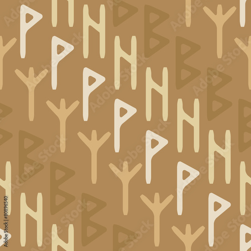 seamless background with runes