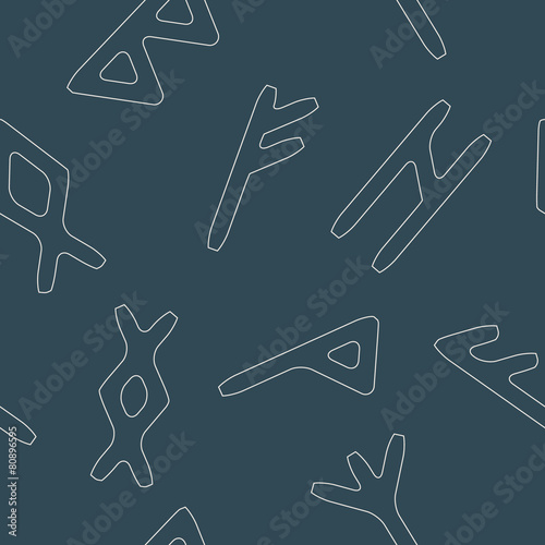 seamless background with runes