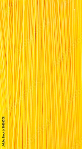 Uncooked Italian spaghetti as background and texture..