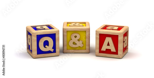 Q & A Cube Text