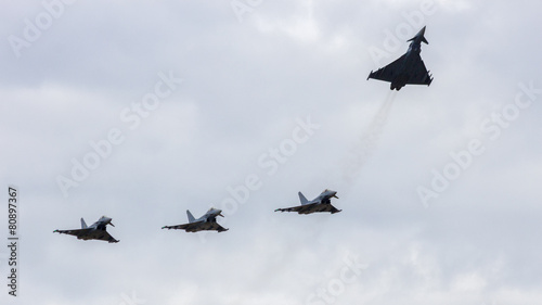 Fighter jet formation photo