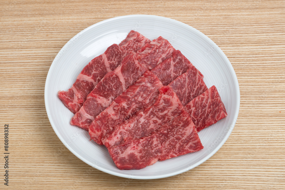 焼肉用のカルビ肉