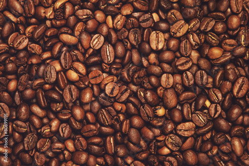 Billede på lærred Coffee beans