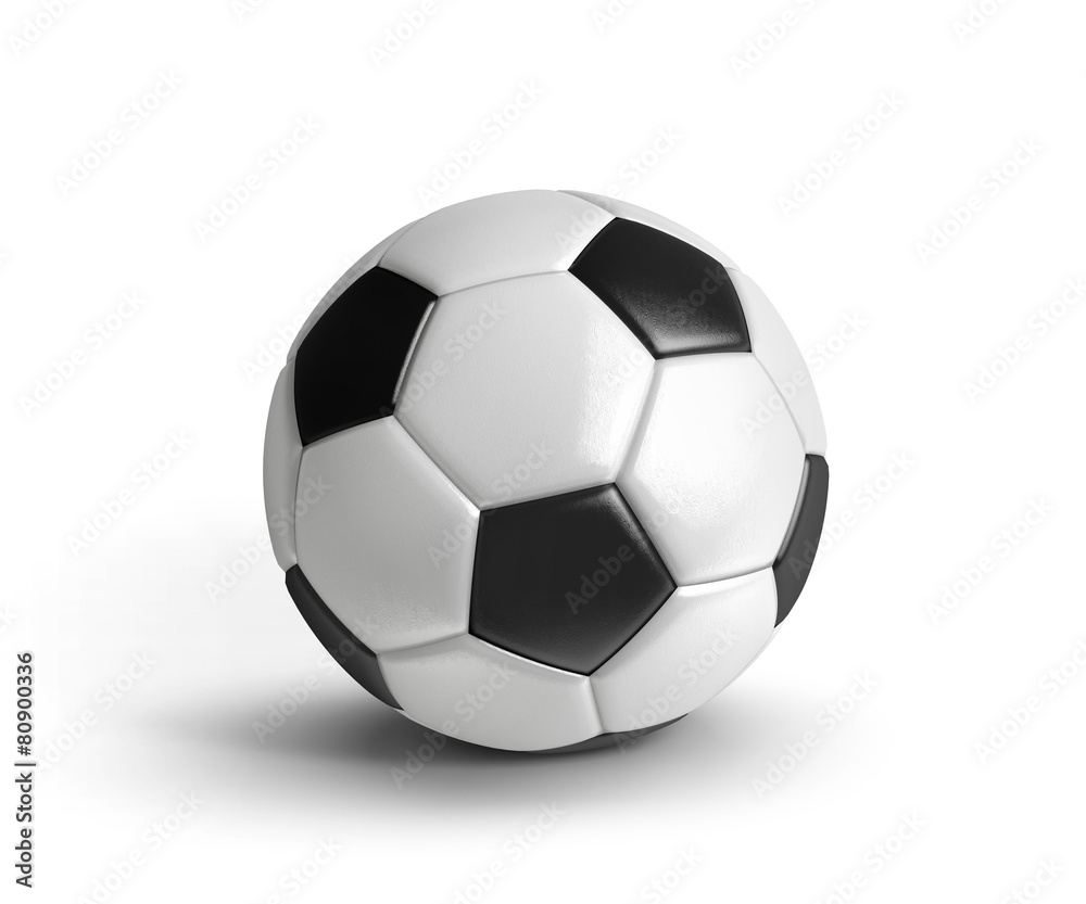 Soccer ball isolated on white background