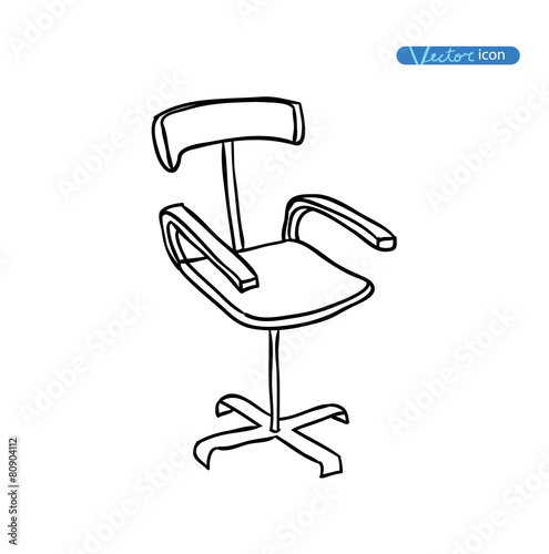 Chair icon, vector illustration.