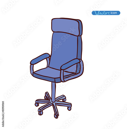 Chair icon, vector illustration.