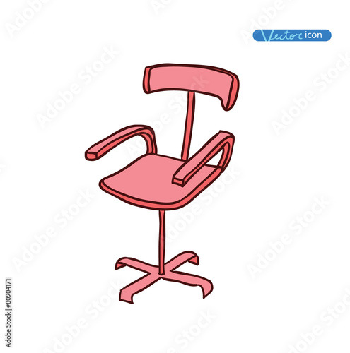 Chair icon, vector illustration.