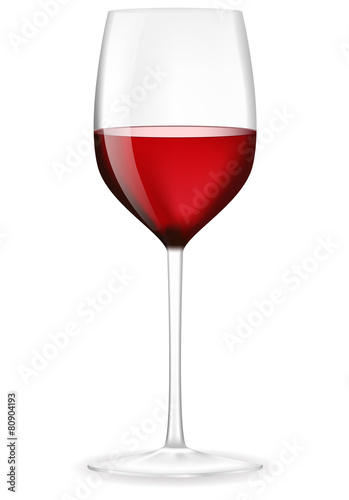 Glass of red wine