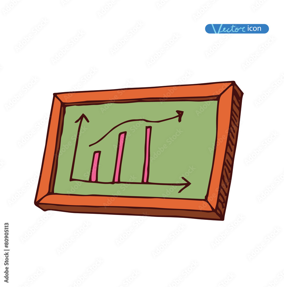 Idea and finance icons, vector illustration.