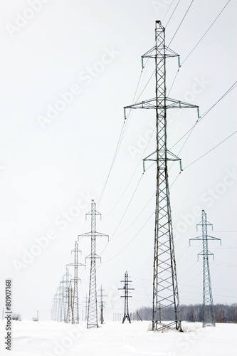 high-voltage lines