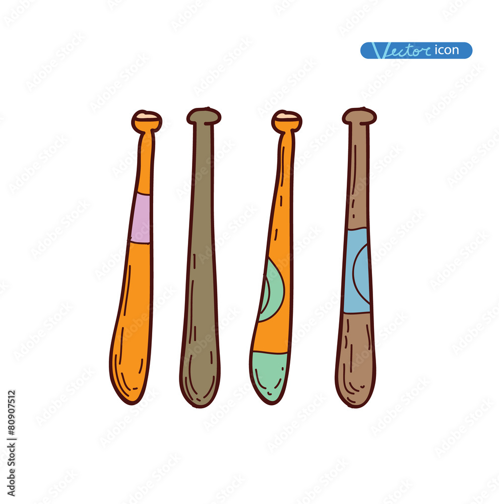 baseball, Sport icon, Hand drawn vector illustration baseball, Sport icon, Hand drawn vector illustration