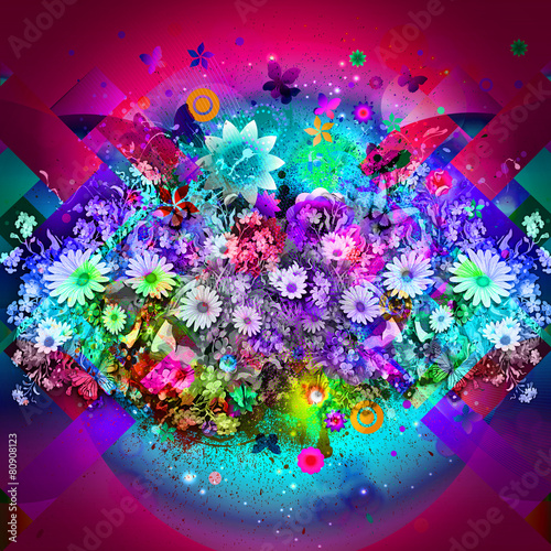 яркий абстрактный фон обложка