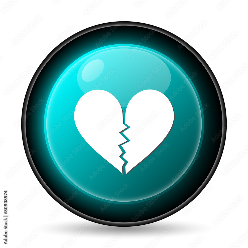 Broken heart icon Broken heart icon