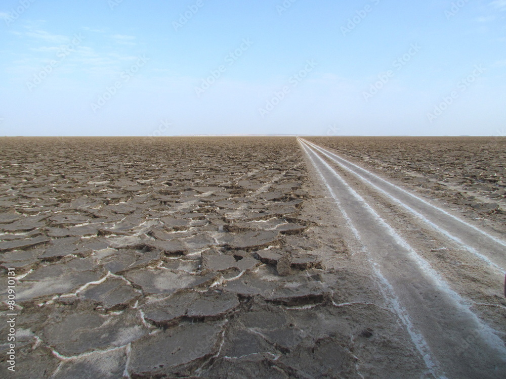 Danakil depression, plain of salt, Ethiopia Danakil depression, plain of salt, Ethiopia
