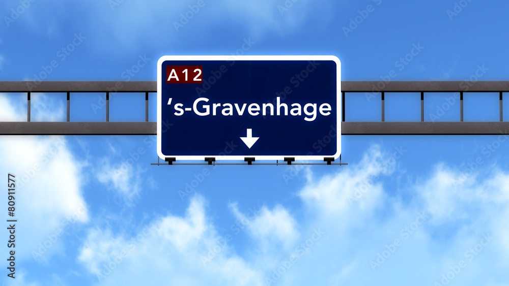Gravenhage Netherlands Highway Road Sign