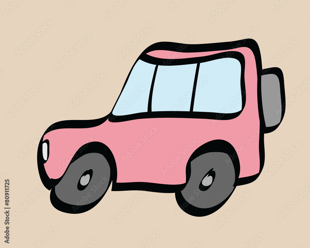 cartoon suv car icon