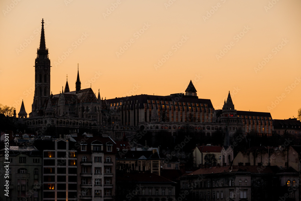 Obraz premium Ungarn, Budapest, Fischerbastei