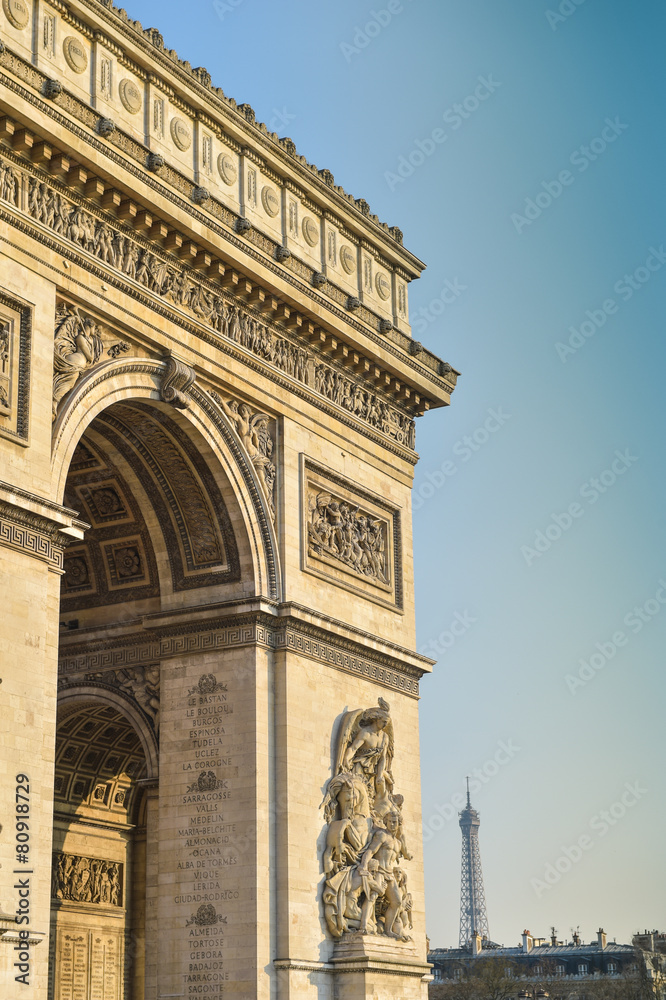 Fototapeta premium Arc de Triomphe in Paris