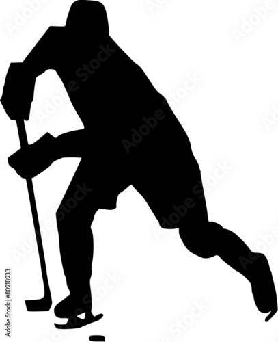 Hockey Player with Puk
