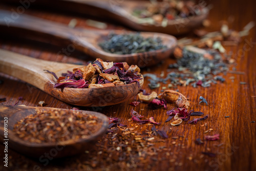 Assortment of dry tea