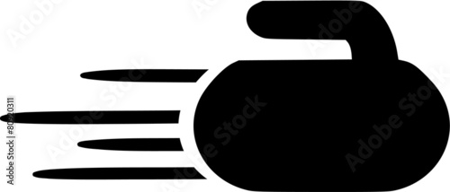 Curling Rock sliding