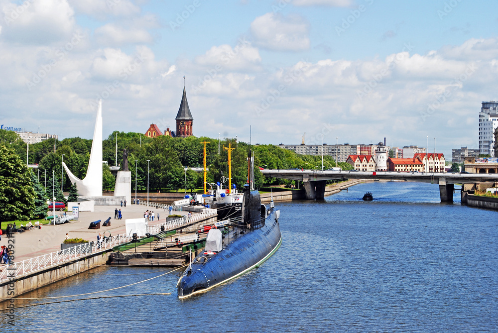 View of Kaliningrad center - obrazy, fototapety, plakaty 