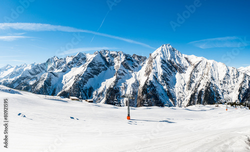 Austrian Alps, Mayrhofen ski resort - panoramic view