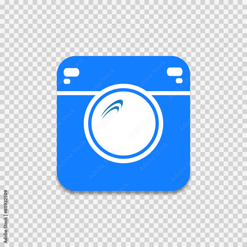Hipster camera icon vector illustration on gray background Hipster camera icon vector illustration on gray background