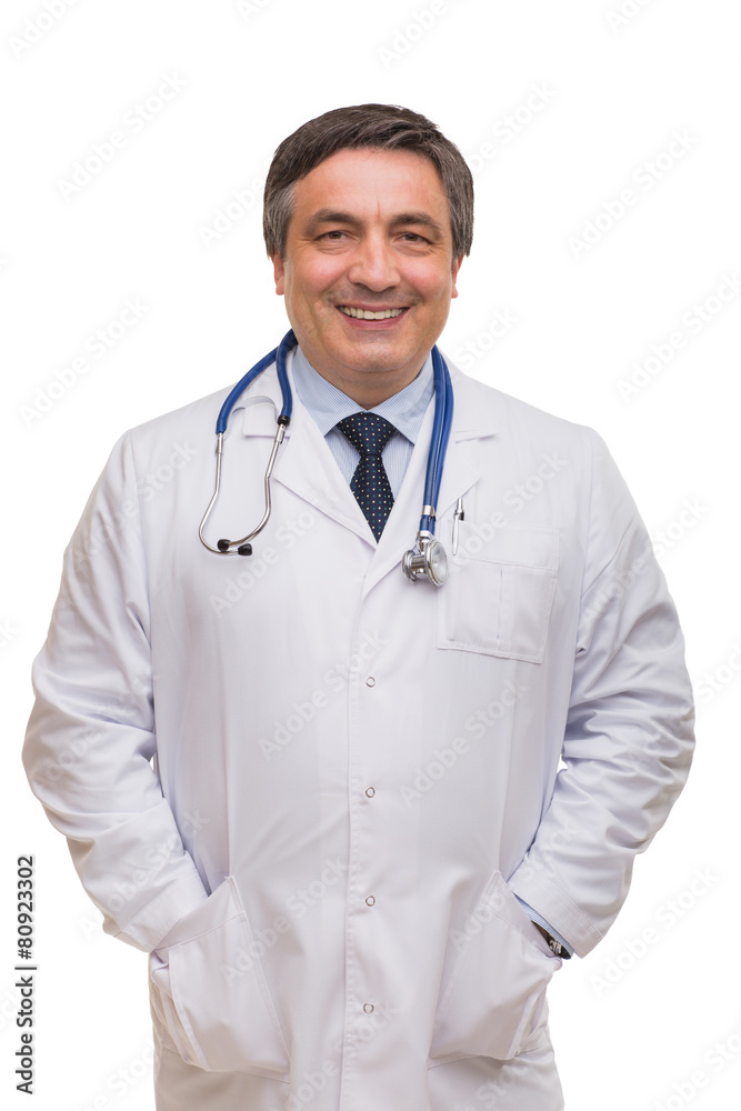 Studio shooting of a doctor