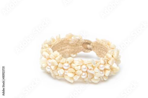 Bracelet made of seashells