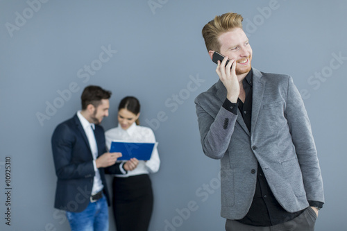 Young man with mobile phone