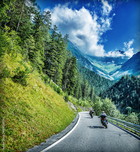 Traveling on motorbike