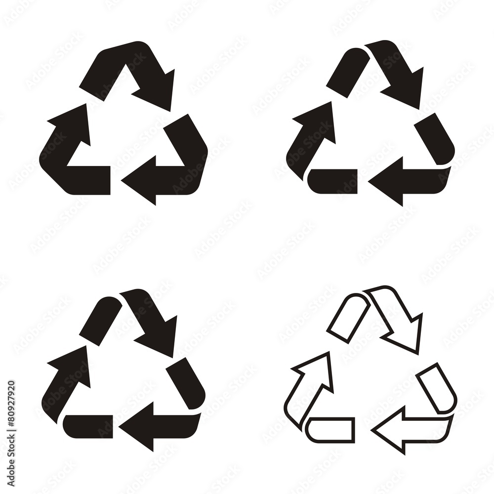 Obraz premium Recycle symbol icons