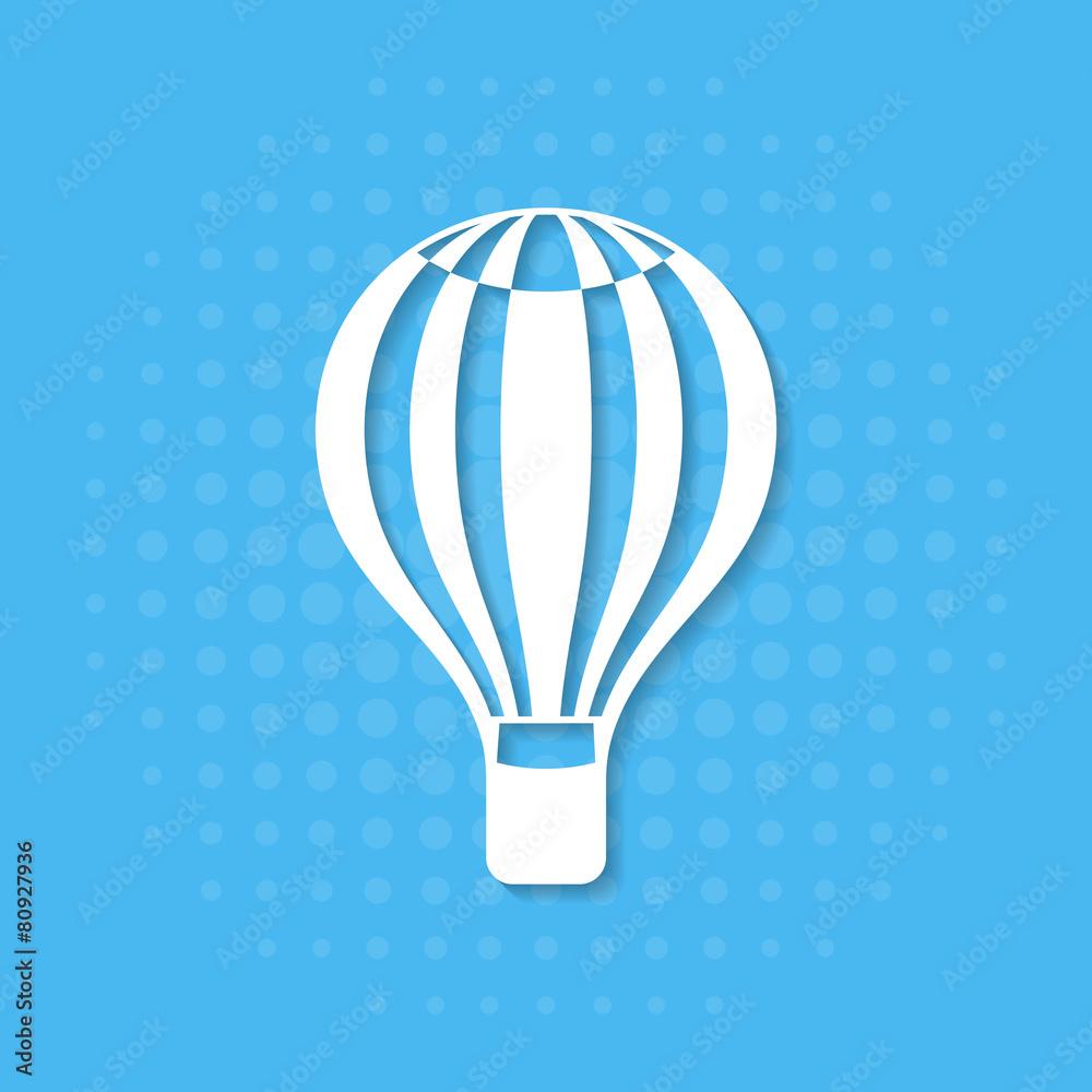 Fototapeta premium Hot air balloon icon
