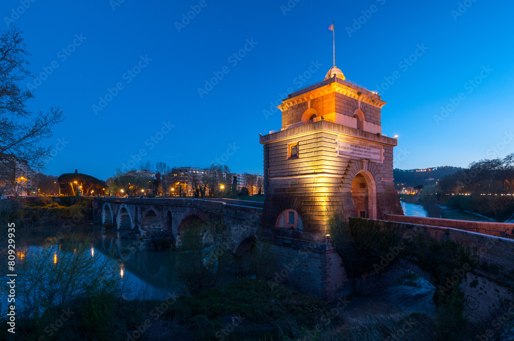 Fototapeta premium Roma Ponte Milvio