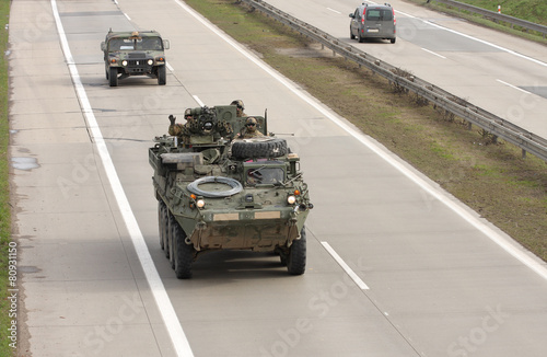 Dragoon Ride - US army convoy drives through Czech Republic photo