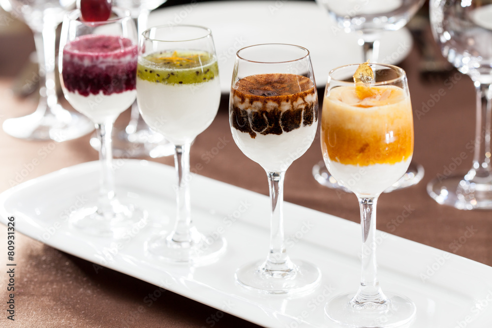 dessert with fruits dessert with fruits